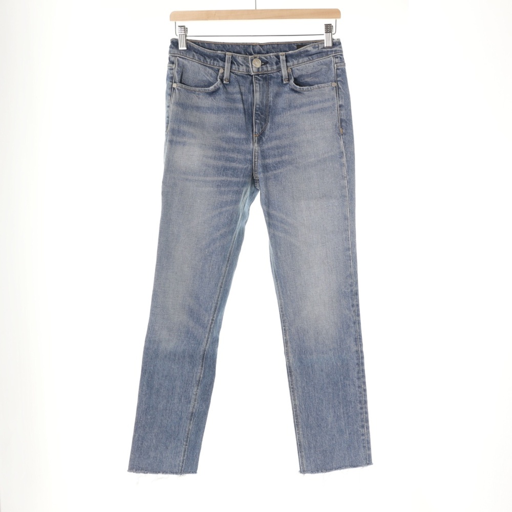 Rag & Bone Farrah Ankle Cigarette Raw Hem Blue Denim Jeans Womens 26 Preppy Y2K